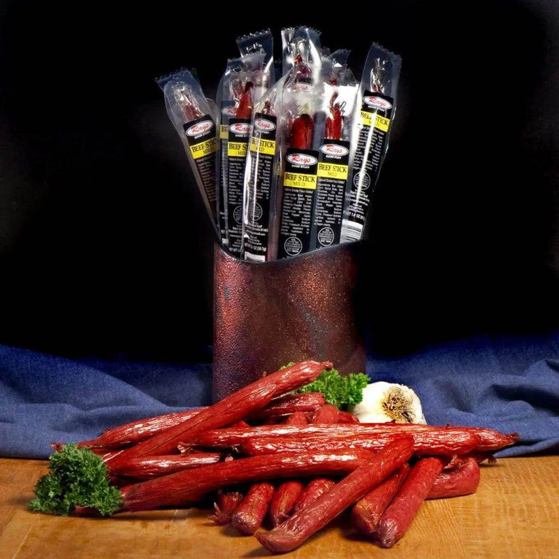 Mild Beef Sticks 24 Count Canister - Rays Jerky