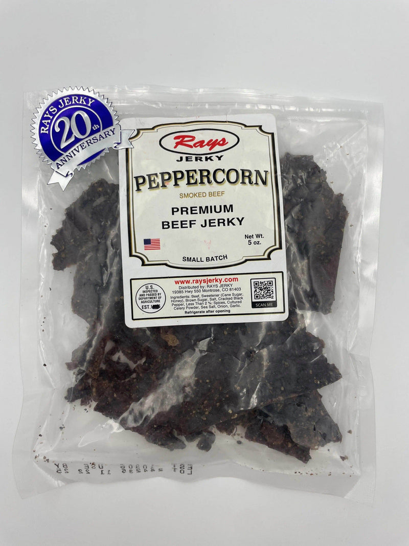 Smoked Peppercorn Beef Jerky - Rays Jerky