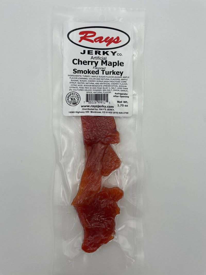 Cherry Maple Smoked Turkey Jerky - Rays Jerky